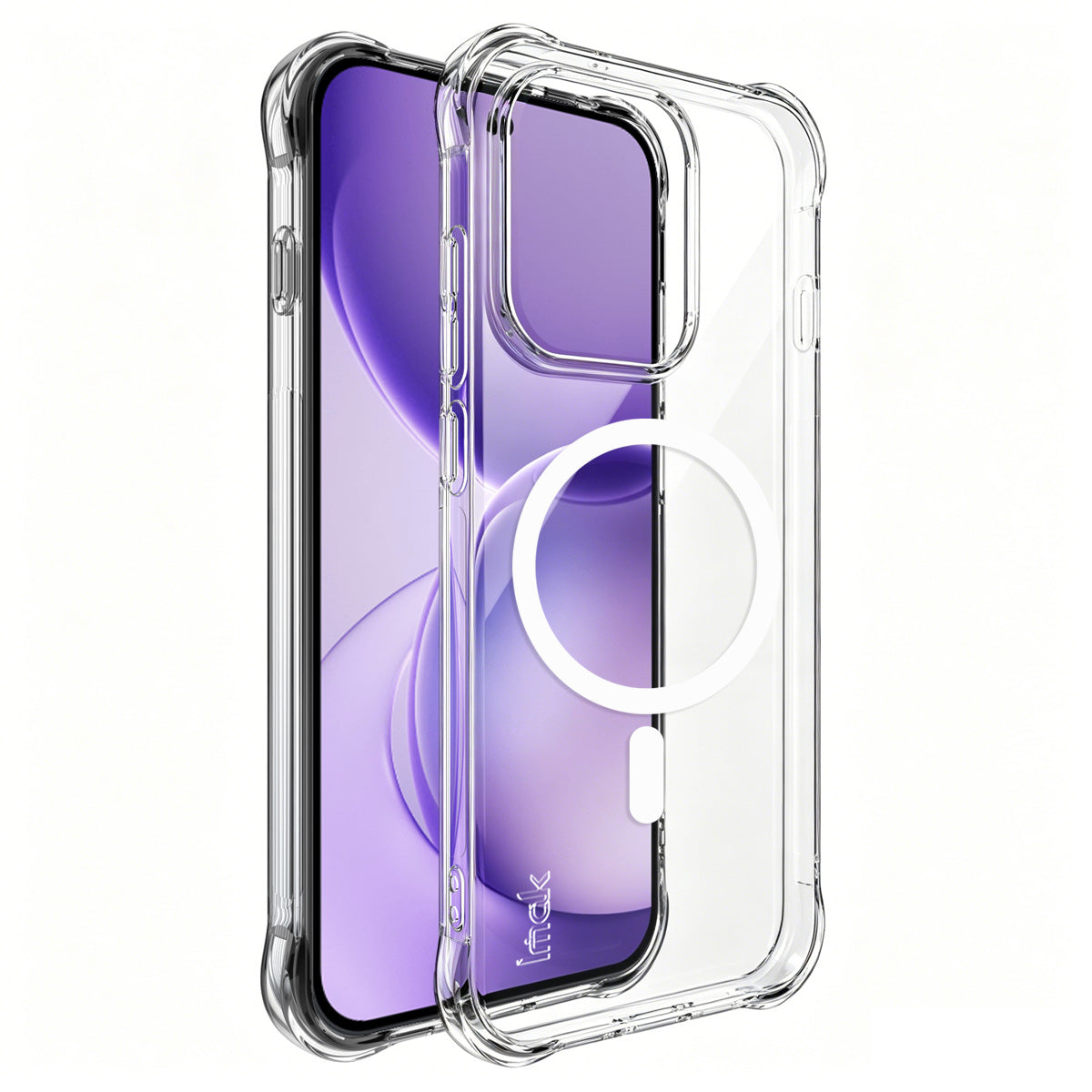 IMAK for Oppo Reno16 Pro 5G (Global) / Oppo Reno16 5G (Global) Magnetic Case Airbag Shockproof Protection TPU Phone Cover
