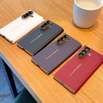 For Samsung Galaxy Z Fold7 5G Case Dual Axis Hinge Electroplated Litchi Texture Leather + PC + TPU Phone Cover