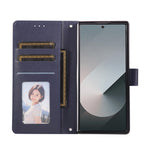 For Samsung Galaxy Z Fold8 Ultra Case Magnetic Clasp PU Leather Phone Cover with Card Slot