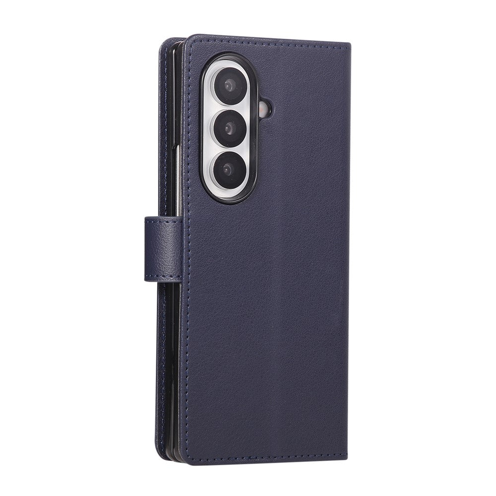 For Samsung Galaxy Z Fold8 Ultra Case Magnetic Clasp PU Leather Phone Cover with Card Slot