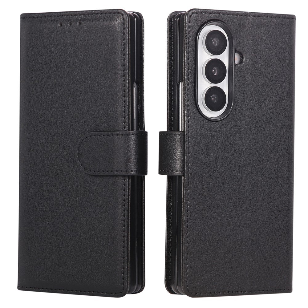 For Samsung Galaxy Z Fold8 Ultra Case Magnetic Clasp PU Leather Phone Cover with Card Slot