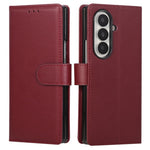 For Samsung Galaxy Z Fold8 Ultra Case Magnetic Clasp PU Leather Phone Cover with Card Slot