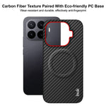 IMAK for Xiaomi 17T Pro Ruiyi Series Magnetic Case Carbon Fiber Texture Leather + PC Phone Cover