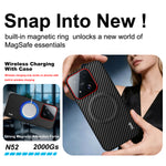 IMAK for Xiaomi 17 Max Ruiyi Series Magnetic Case Carbon Fiber Texture Leather + PC Phone Cover