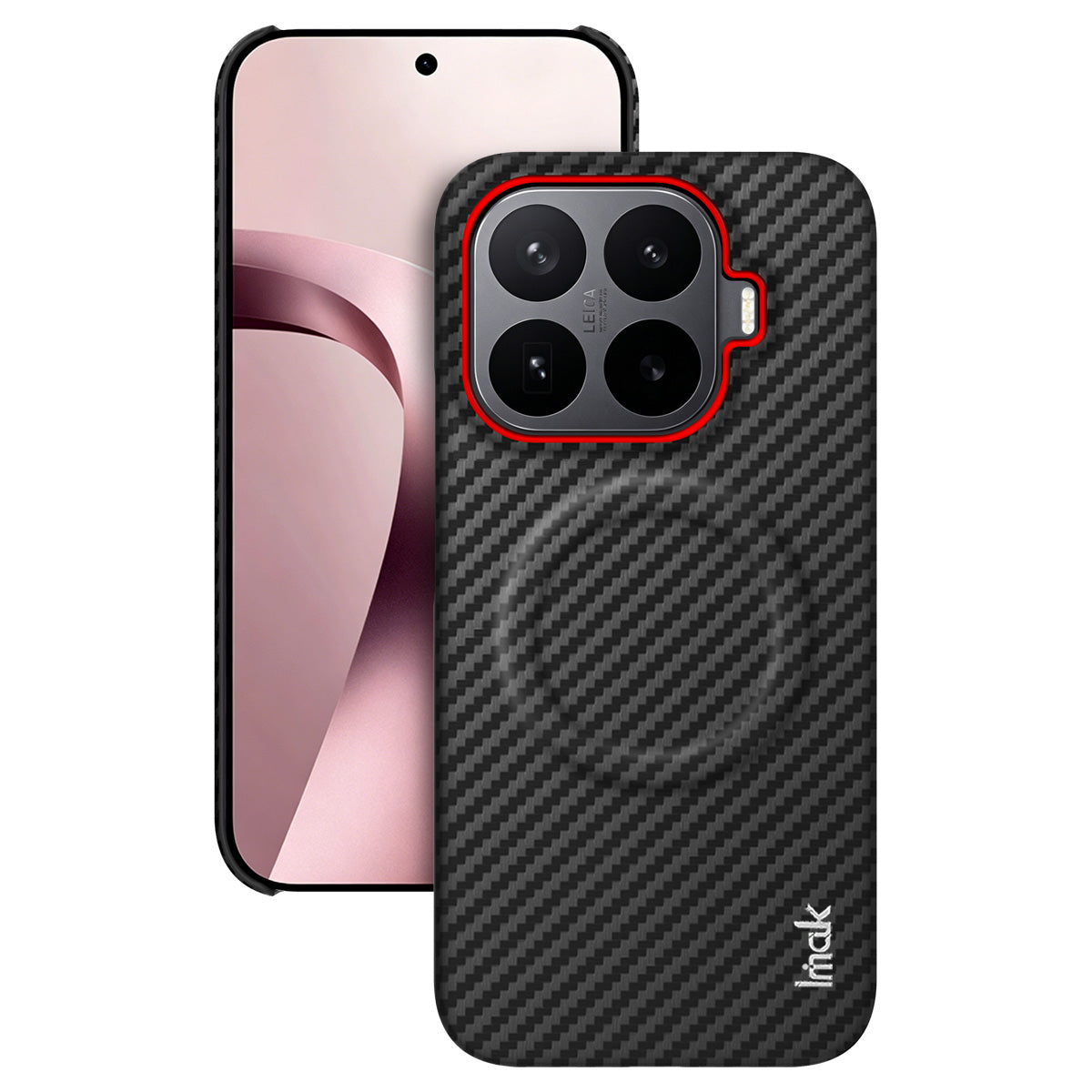 IMAK til Xiaomi 17T Ruiyi Series Magnetisk Cover Kulfibertekstur Læder + PC Telefoncover