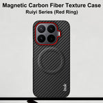 IMAK til Xiaomi 17T Ruiyi Series Magnetisk Cover Kulfibertekstur Læder + PC Telefoncover