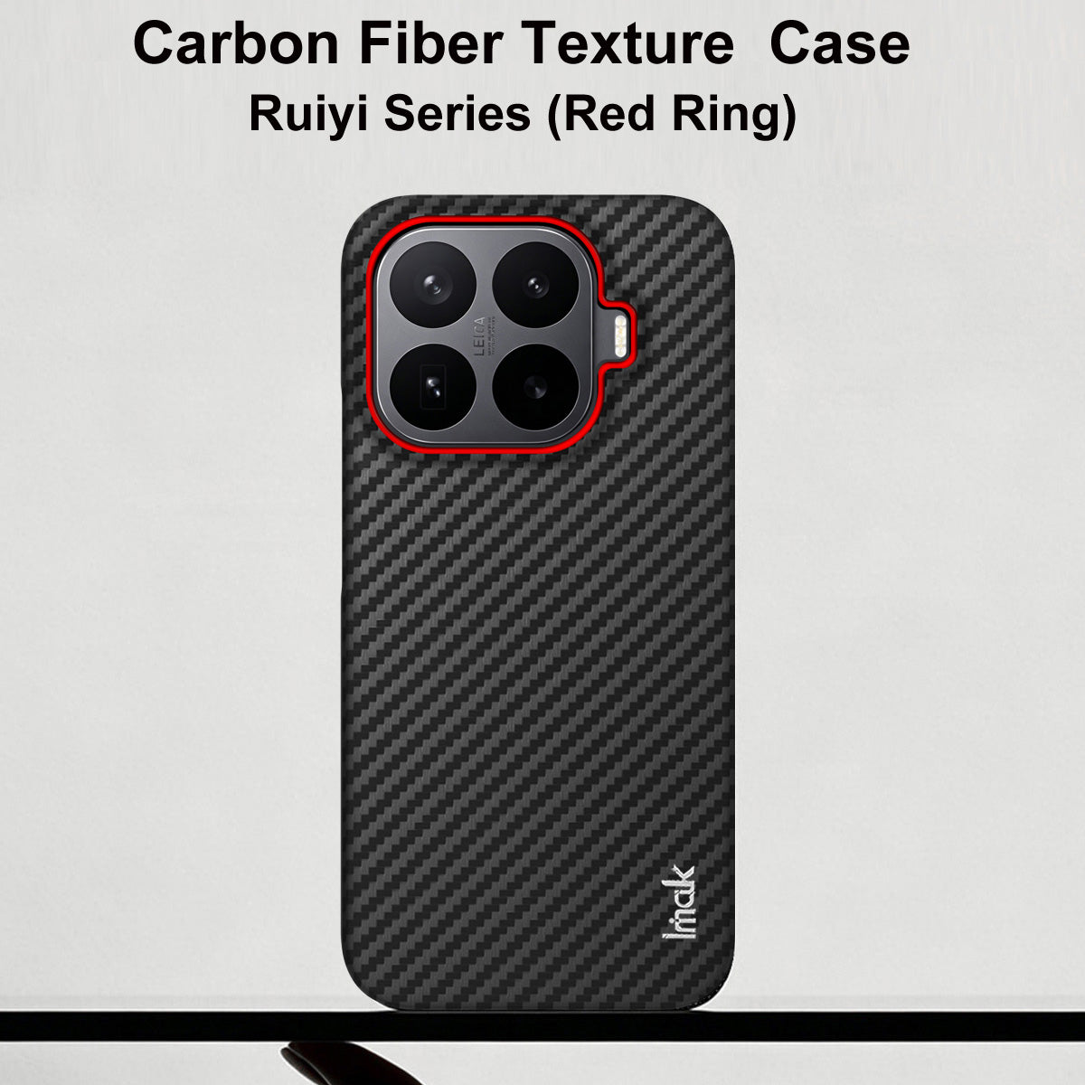 IMAK for Xiaomi 17T Pro Ruiyi Series Case Carbon Fiber Texture Leather + PC Protective Cover