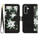 For Samsung Galaxy A18 4G  /  Galaxy A18 5G Case PU Leather Floral Phone Cover with Card Slots and Wrist Strap