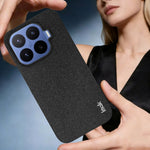 IMAK for Xiaomi 17T Ruiyi Series Case Fabric Texture Leather + PC Phone Back Cover