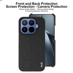 IMAK for Xiaomi 17T Ruiyi Series Case Fabric Texture Leather + PC Phone Back Cover