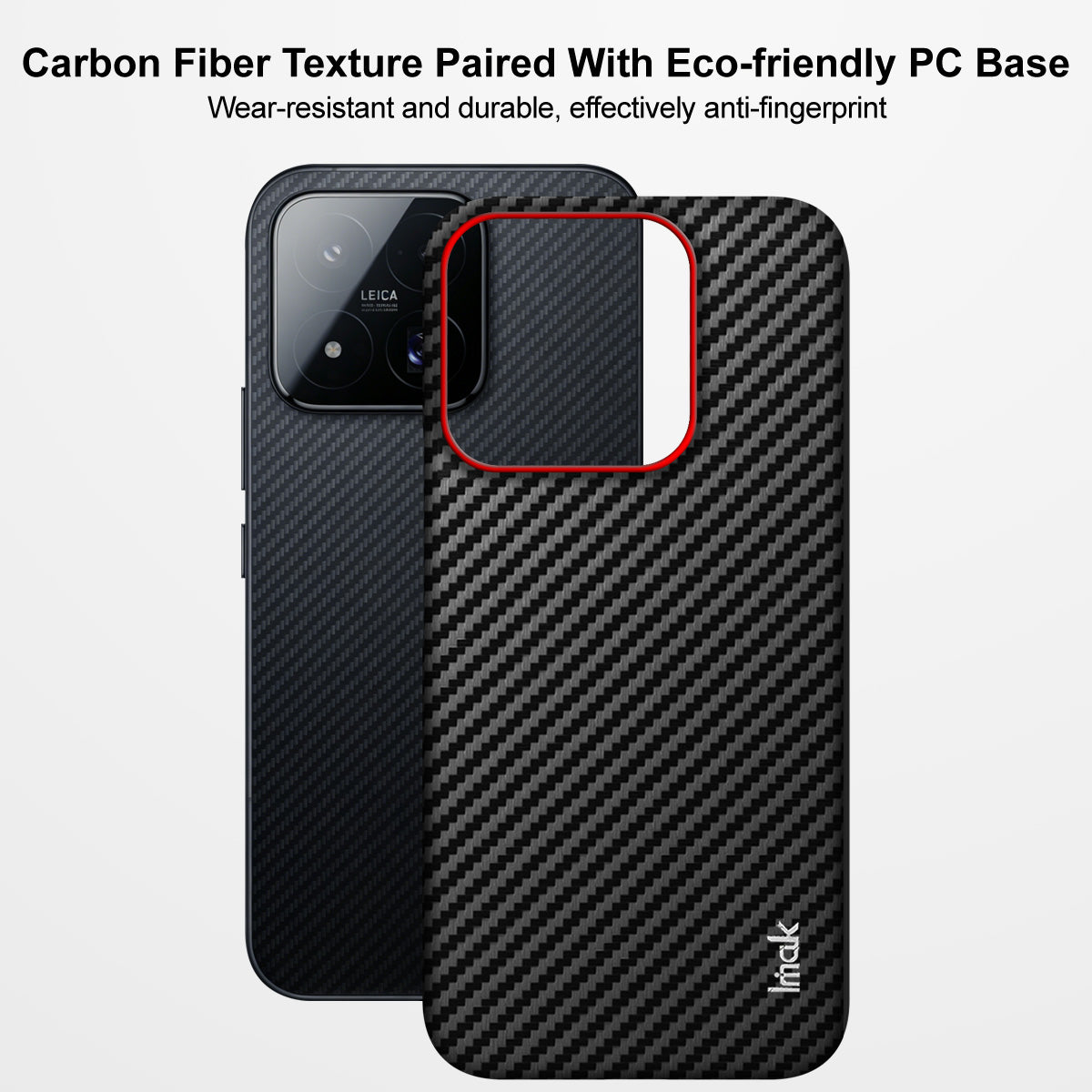 IMAK for Xiaomi 17 Max Ruiyi Series Case Carbon Fiber Texture Leather + PC Protective Cover