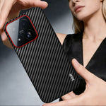 IMAK for Xiaomi 17 Max Ruiyi Series Case Carbon Fiber Texture Leather + PC Protective Cover