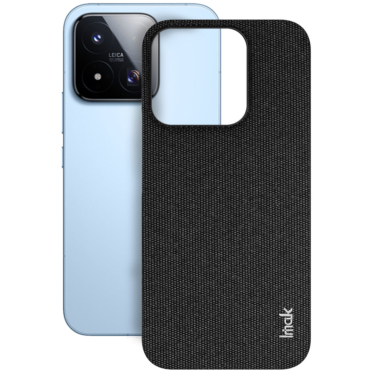 IMAK for Xiaomi 17 Max Ruiyi Series Case Fabric Texture Leather + PC Phone Back Cover