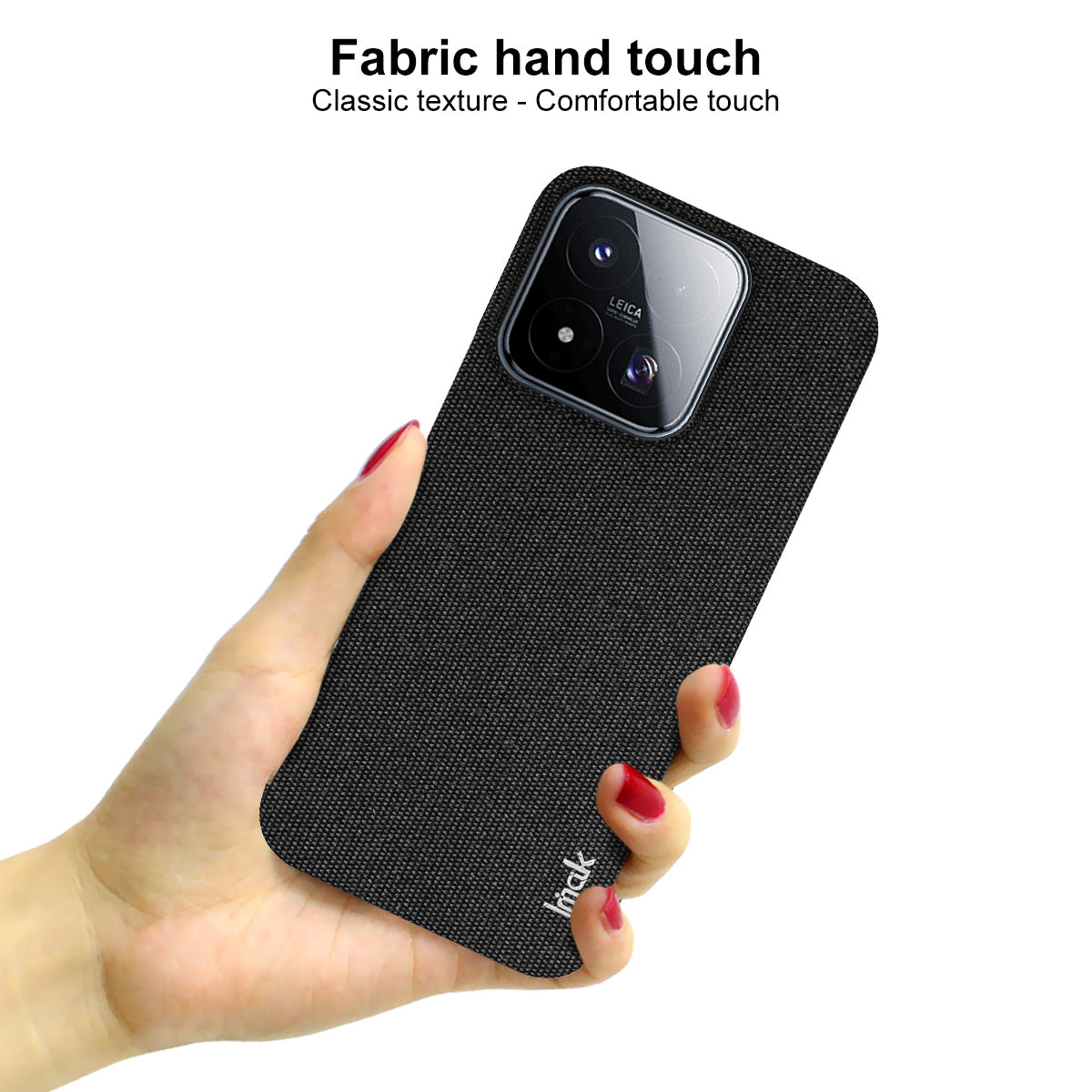 IMAK for Xiaomi 17 Max Ruiyi Series Case Fabric Texture Leather + PC Phone Back Cover