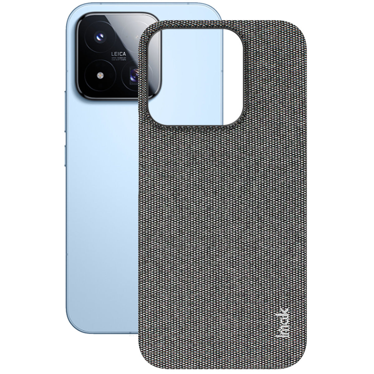 IMAK for Xiaomi 17 Max Ruiyi Series Case Fabric Texture Leather + PC Phone Back Cover