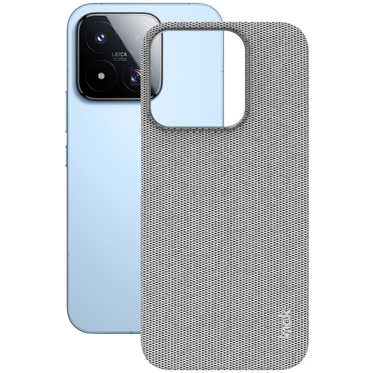 IMAK for Xiaomi 17 Max Ruiyi Series Case Fabric Texture Leather + PC Phone Back Cover