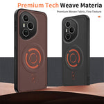 WANLONFENG til Honor 400 Pro 5G (Global) KJB Series Magnetisk Cover Tech Fabric Texture PC+TPU Stødsikkert Telefoncover