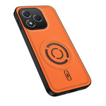 WANLONFENG for Honor 400 Lite 5G KJB Series Magnetic Case Tech Fabric Texture PC+TPU Shockproof Phone Cover