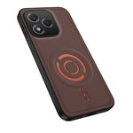 WANLONFENG for Honor 400 Lite 5G KJB Series Magnetic Case Tech Fabric Texture PC+TPU Shockproof Phone Cover