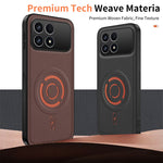 WANLONFENG for Xiaomi Poco F8 Pro 5G / Xiaomi Redmi K90 5G KJB Series Magnetic Case Tech Fabric Texture PC+TPU Shockproof Phone Cover