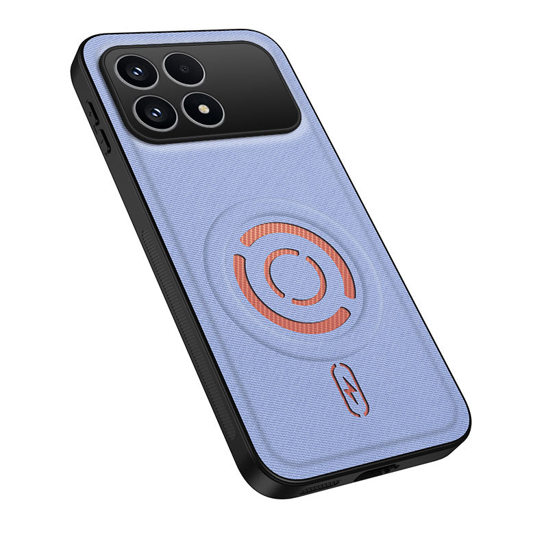 WANLONFENG for Xiaomi Poco F8 Pro 5G / Xiaomi Redmi K90 5G KJB Series Magnetic Case Tech Fabric Texture PC+TPU Shockproof Phone Cover