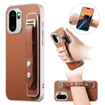 Adjustable Wrist Strap Case for OnePlus 15R 5G / Ace 6 5G / Ace 6T 5G Leather + PC + TPU Phone Cover