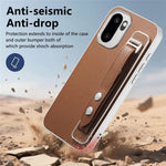 Adjustable Wrist Strap Case for OnePlus 15R 5G / Ace 6 5G / Ace 6T 5G Leather + PC + TPU Phone Cover