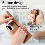 Adjustable Wrist Strap Case for OnePlus 15R 5G / Ace 6 5G / Ace 6T 5G Leather + PC + TPU Phone Cover