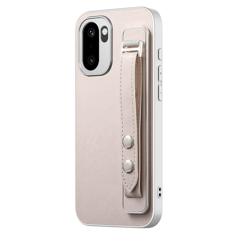 Adjustable Wrist Strap Case for OnePlus 15R 5G / Ace 6 5G / Ace 6T 5G Leather + PC + TPU Phone Cover