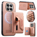 For Xiaomi Redmi Note 15 Pro 5G (Global) Magnetic Case PU Leather + PC + TPU Anti-Scratch Back Cover with Detachable Card Holder