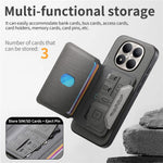 For Xiaomi Redmi Note 15 Pro 4G (Global) Magnetic Case PU Leather + PC + TPU Anti-Scratch Back Cover with Detachable Card Holder