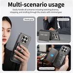 For Xiaomi Redmi Note 15 Pro 4G (Global) Magnetic Case PU Leather + PC + TPU Anti-Scratch Back Cover with Detachable Card Holder