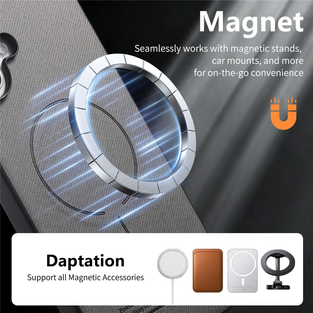 For Xiaomi Redmi Note 15 Pro 4G (Global) Magnetic Case PU Leather + PC + TPU Anti-Scratch Back Cover with Detachable Card Holder