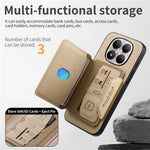 For Xiaomi Redmi Note 15 Pro+ 5G (Global)  /  Poco M8 Pro 5G Magnetic Case PU Leather + PC + TPU Anti-Scratch Back Cover with Detachable Card Holder