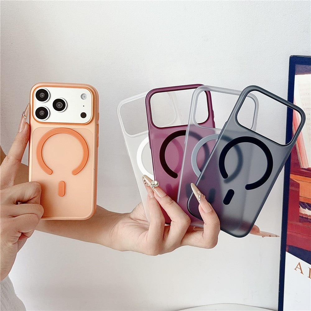 Til iPhone 18 Pro / 17 Pro Magnetisk Cover Mat Ultratyndt PP Stødsikkert Telefoncover