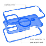 For iPhone 16 Pro Max Magnetic Case 2-in-1 PC + TPU Frosted Soft-Touch Phone Cover