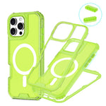 For iPhone 16 Pro Max Magnetic Case 2-in-1 PC + TPU Frosted Soft-Touch Phone Cover