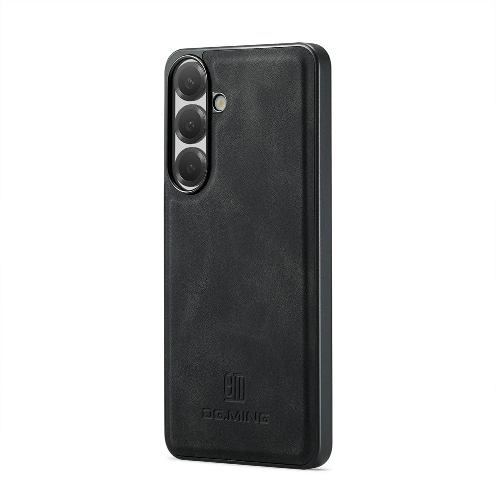 DG.MING M1 Series for Samsung Galaxy A24 4G (162.1mm) Phone Case PU + TPU + PC Back Cover with Magnetic Tri-Fold Wallet Kickstand