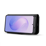 DG.MING til Samsung Galaxy A24 4G (162.1mm) Pungcover i læder Aftageligt 2-i-1 telefoncover i splittet læder
