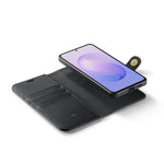 DG.MING til Samsung Galaxy A24 4G (162.1mm) Pungcover i læder Aftageligt 2-i-1 telefoncover i splittet læder