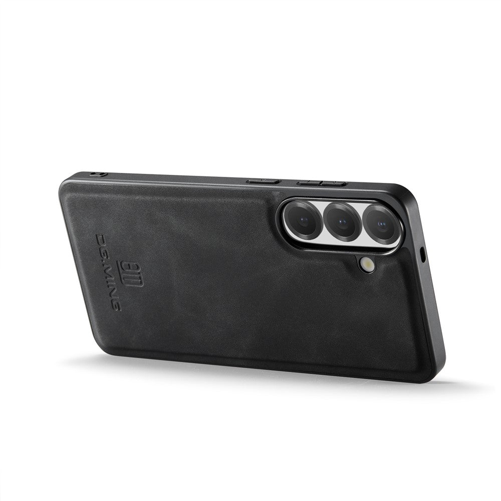 DG.MING For Samsung Galaxy A24 4G (162.1mm) Case PU Leather Covered PC + TPU Hybrid Phone Shell