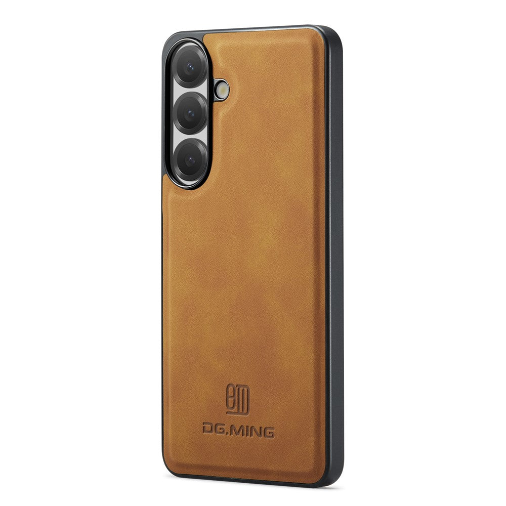 DG.MING For Samsung Galaxy A24 4G (162.1mm) Case PU Leather Covered PC + TPU Hybrid Phone Shell