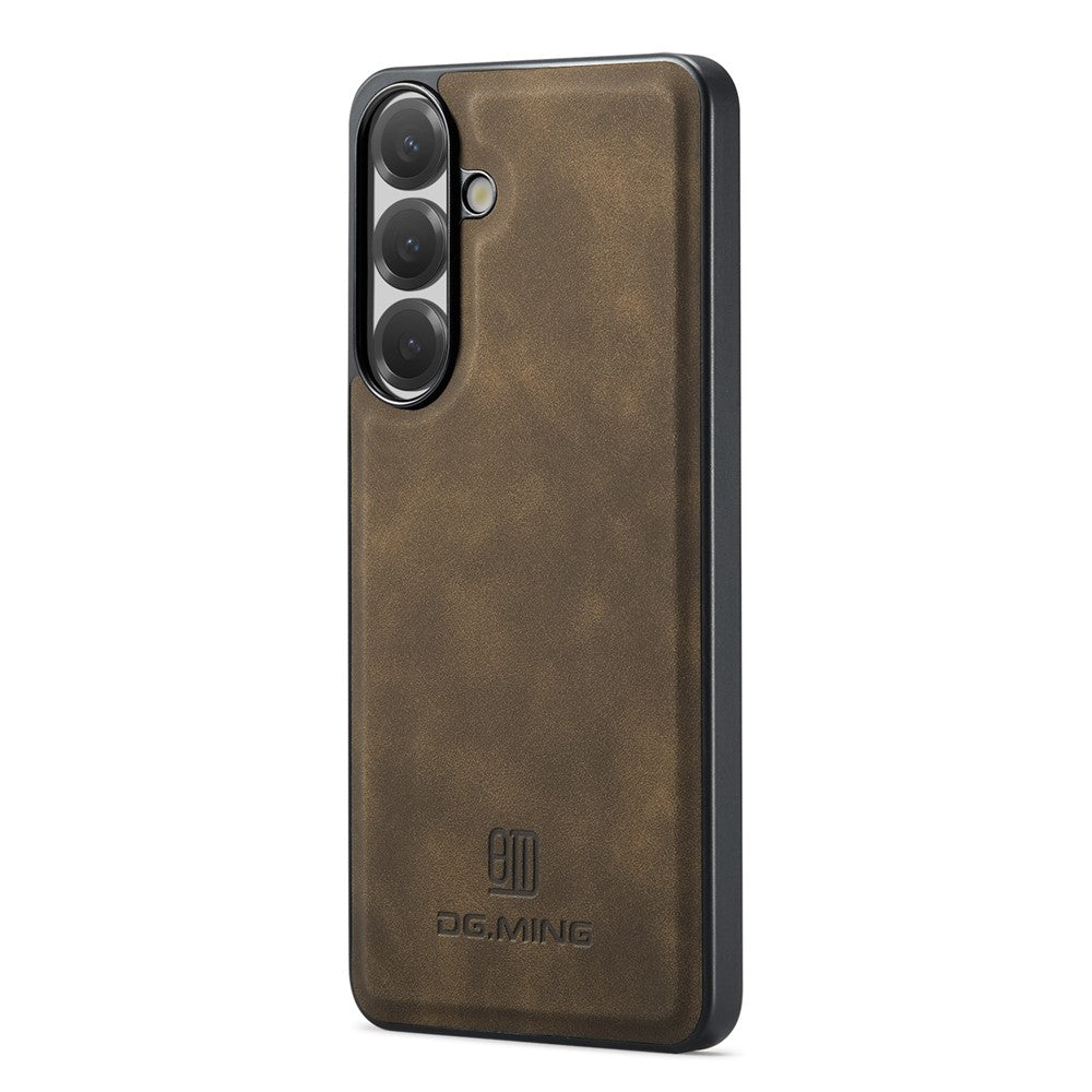 DG.MING For Samsung Galaxy A24 4G (162.1mm) Case PU Leather Covered PC + TPU Hybrid Phone Shell