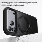 For iPhone 18 Pro Max / 17 Pro Max Case Magnetic Rotating Kickstand TPU + Acrylic Shockproof Phone Cover Compatible with MagSafe