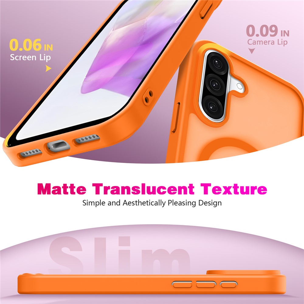 For Samsung Galaxy A36 5G / A37 5G Magnetic Case Skin Touch TPU + PC 2.0mm Thickness Anti-drop Phone Cover
