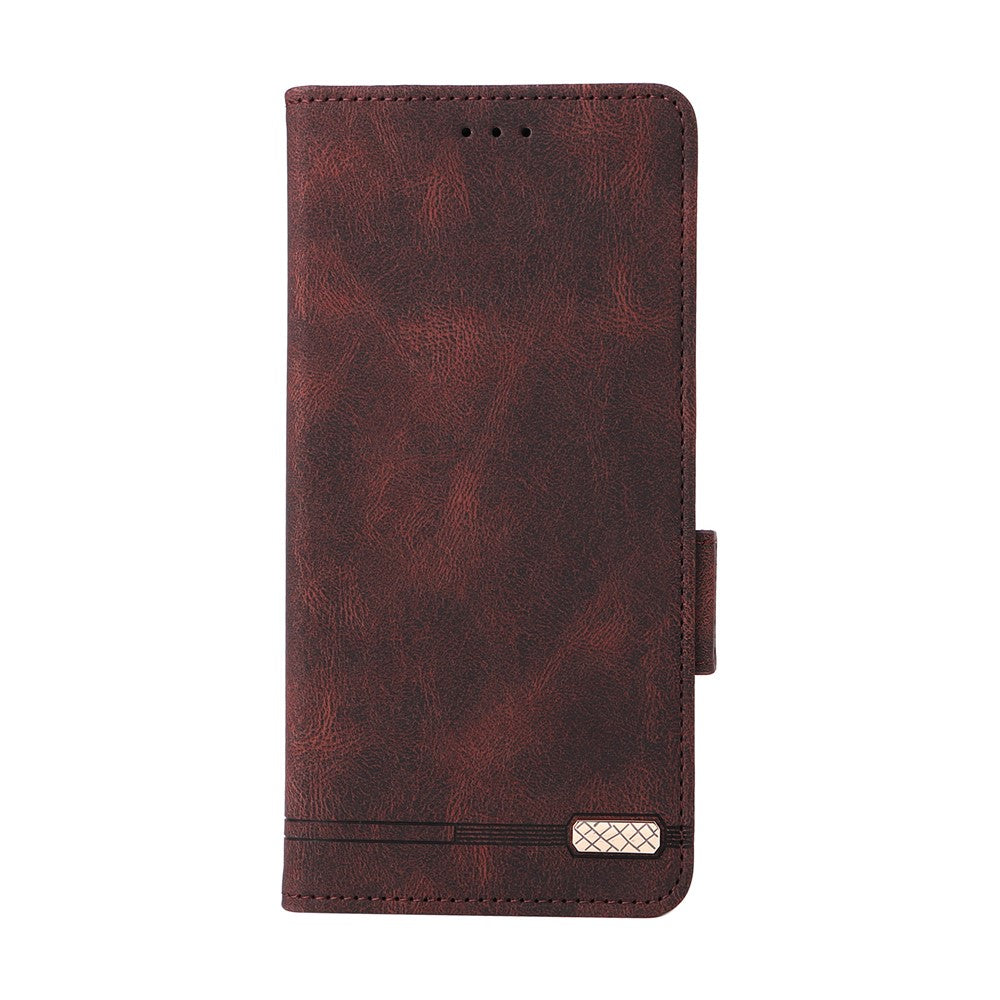 For Oppo Reno15 F 5G Case Leather Wallet Flip Phone Cover with Hardware Decor