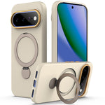 Til Google Pixel 11 / 11 Pro / 10 / 10 Pro / 9 / 9 Pro magnetisk etui med roterende ringstativ TPU + PC bagcover