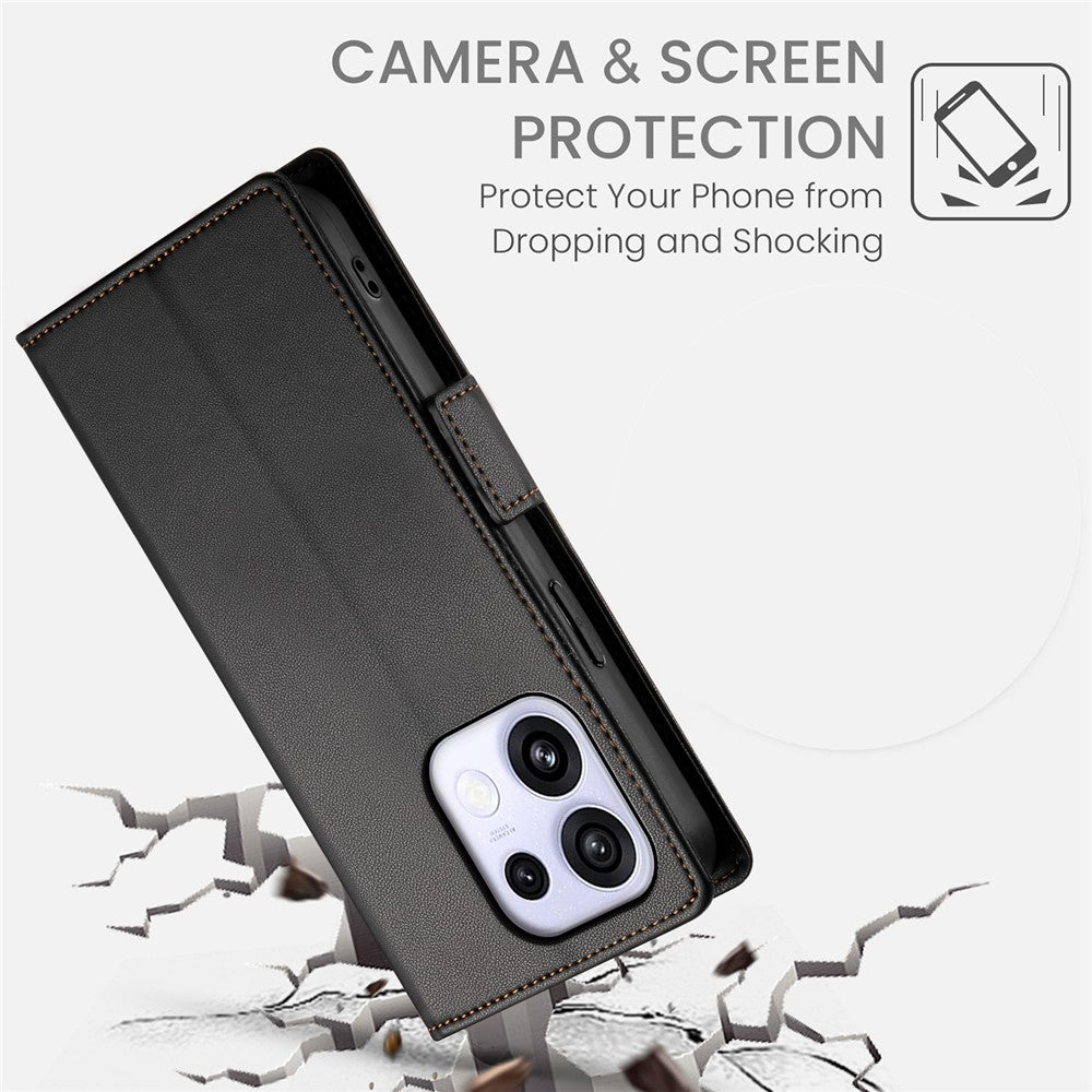 For Oppo Reno16 F 5G / Reno16 FS 5G Stand Case PU Leather Wallet Phone Cover