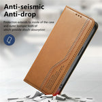 Til Samsung Galaxy S26 FE Coverpung Tri-Color Syning Lædertelefoncover med Elastisk Håndrem