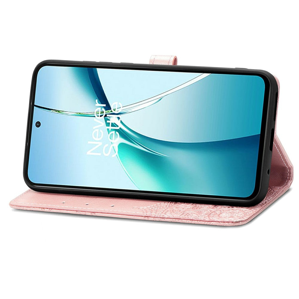 Til Samsung Galaxy S26 FE Pung Etui Mandala Blomst Læder Telefoncover Stand